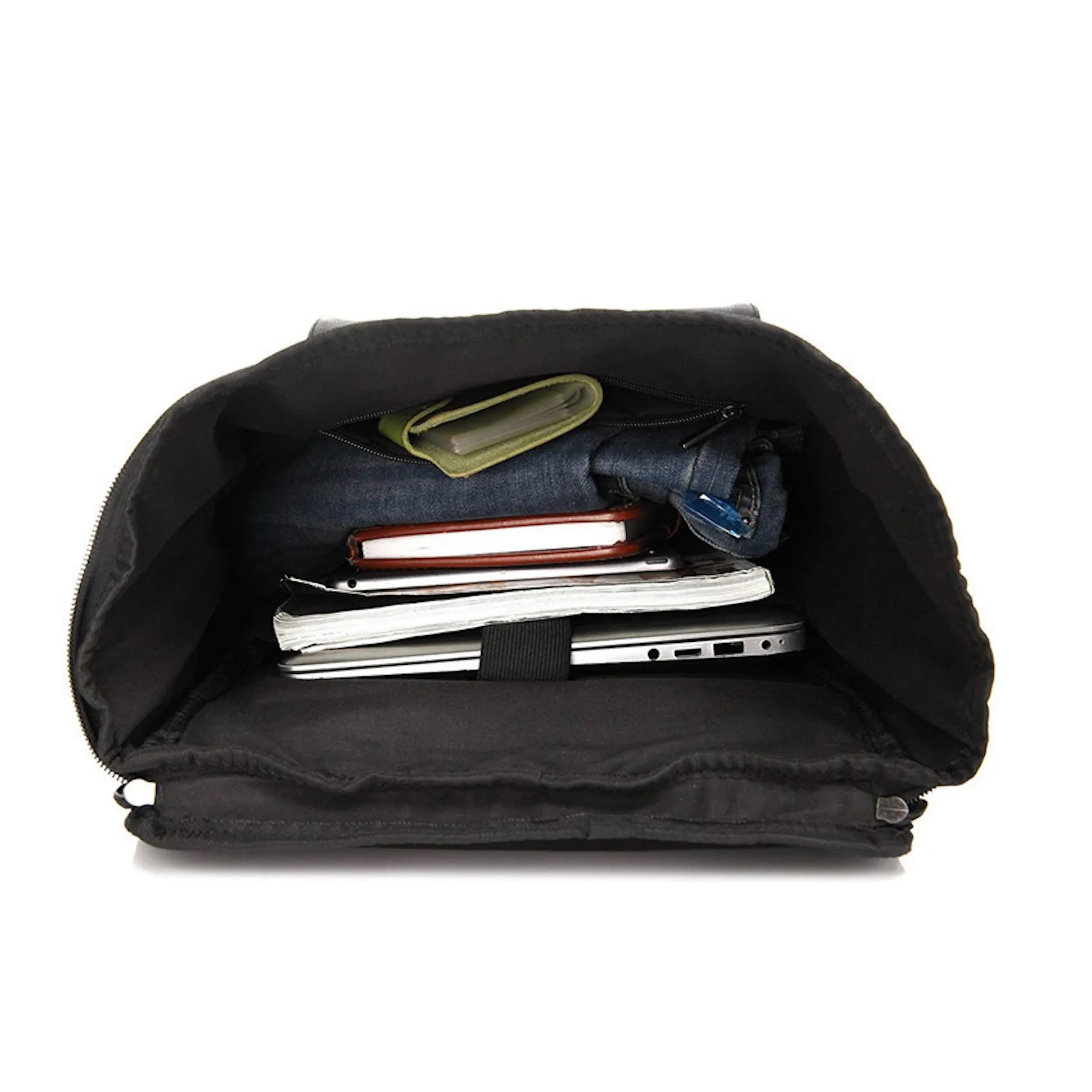 PU Leather Casual 15.6inch Laptop Backpack 4