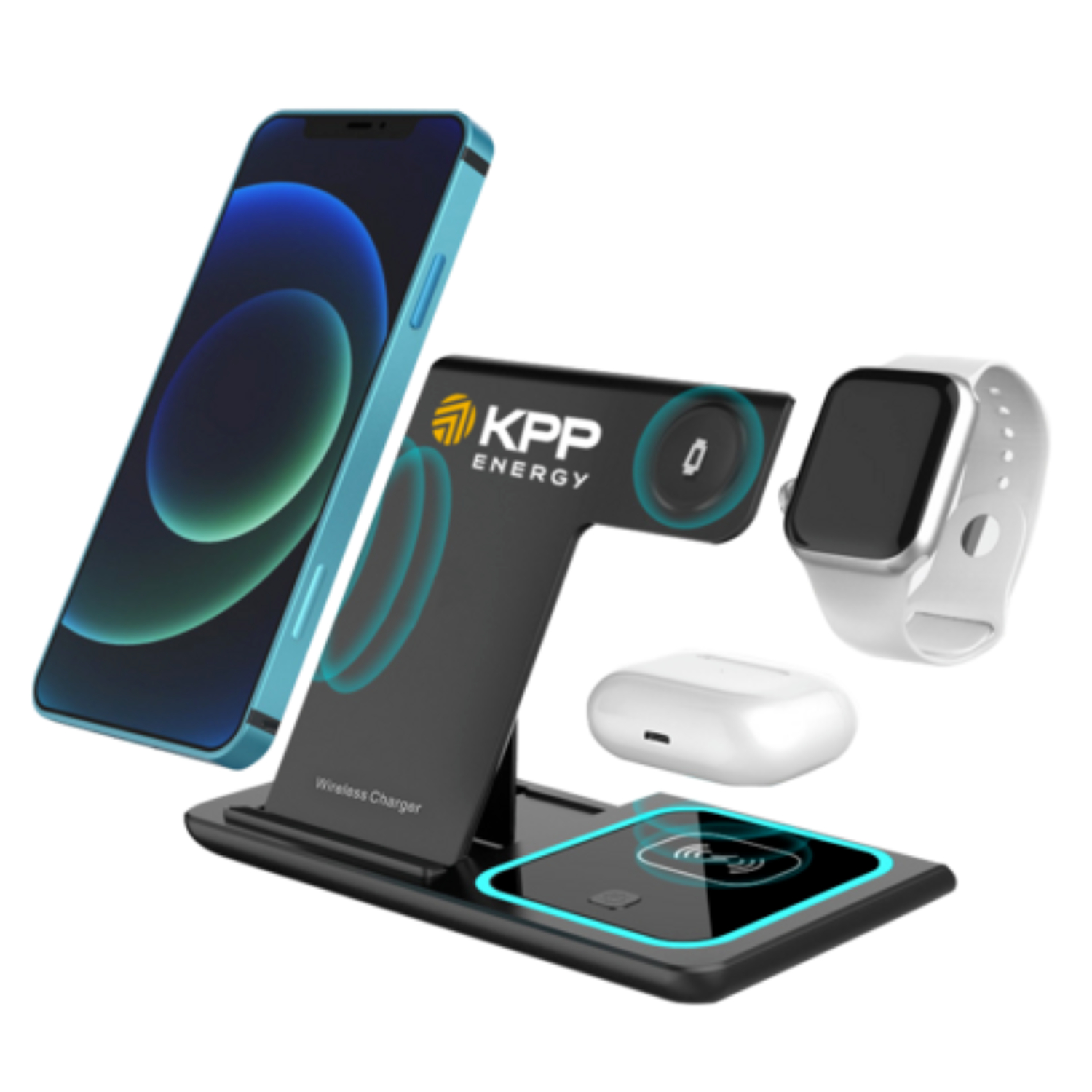3 in 1 Foldable Wireless Charger, 15W 9