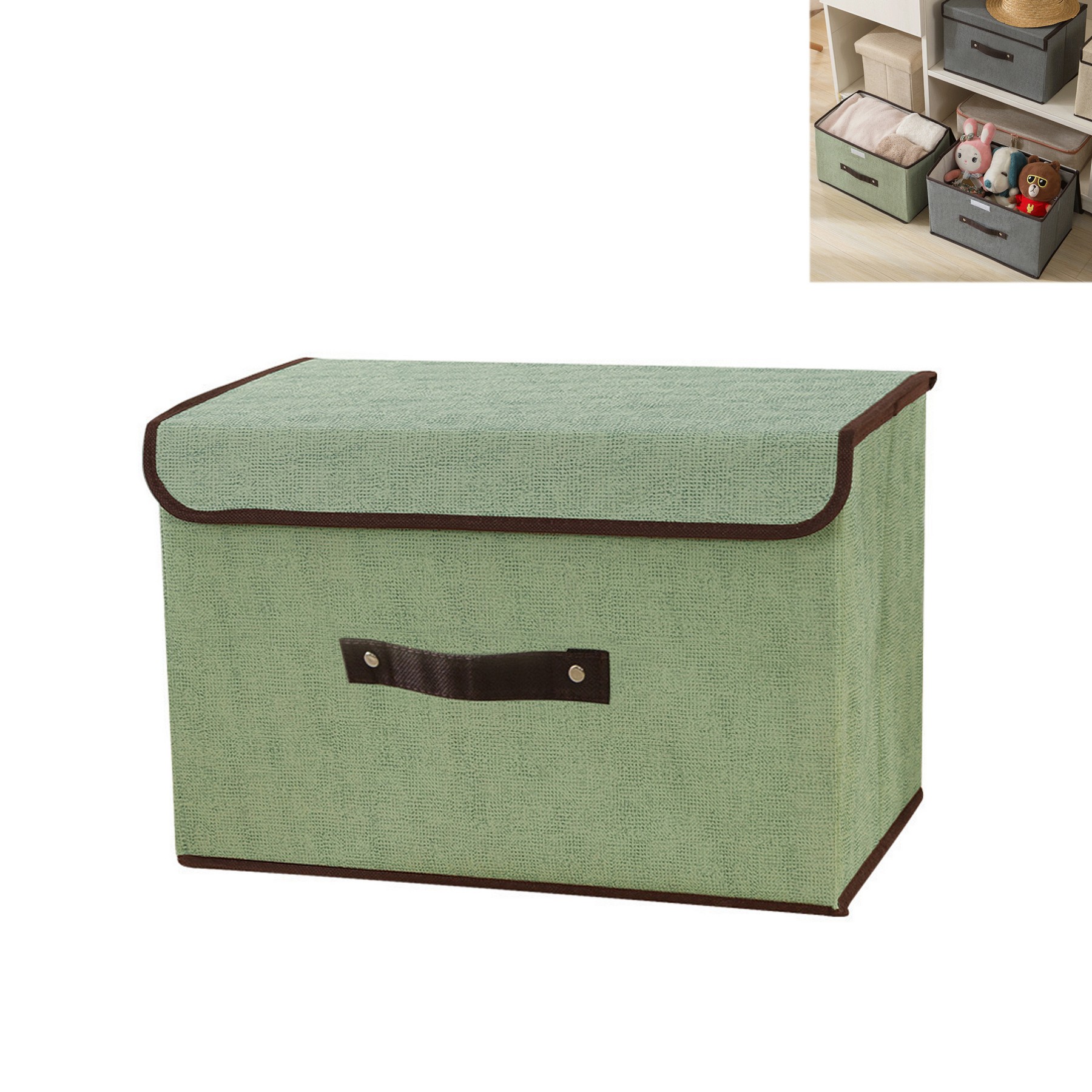 Collapsible Stackable Storage Bins With Lids 3