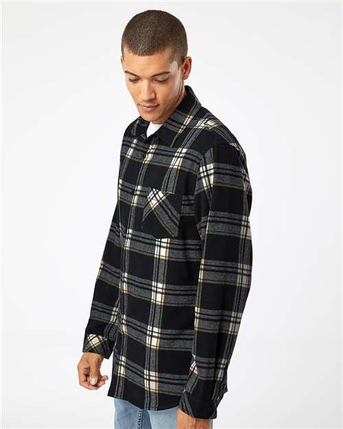 Open Pocket Flannel Shirt