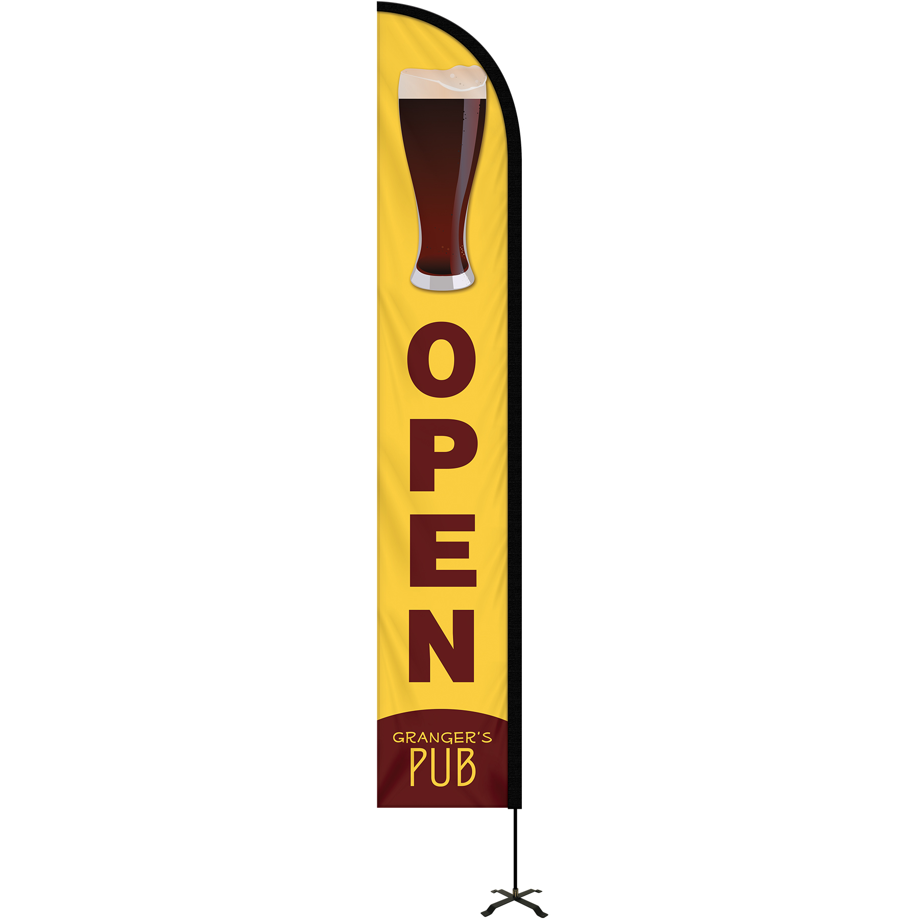 12' Portable Double Sided Half Drop Kit w/ Cross Base 19