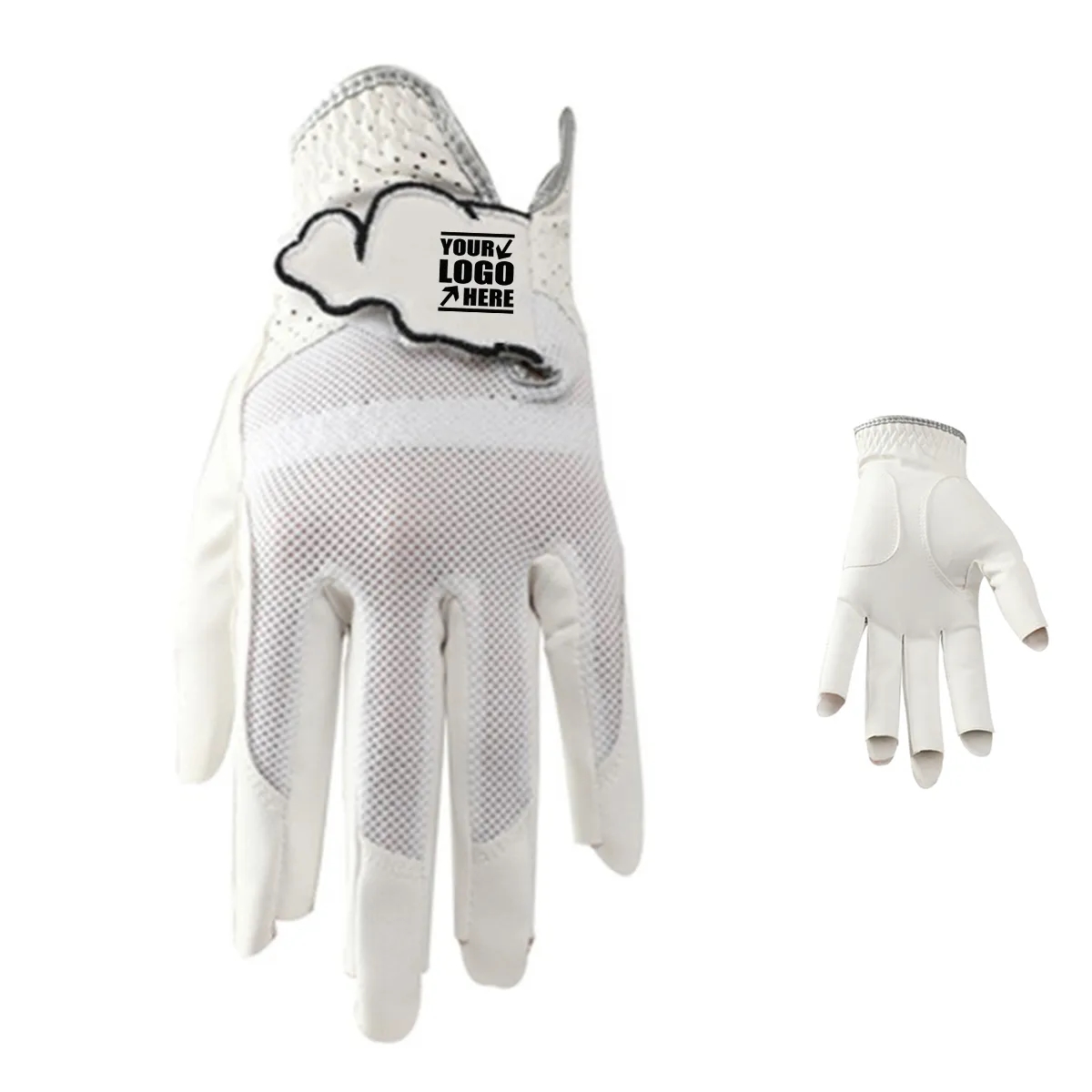 Women Leather Classic Golf Gloves 3