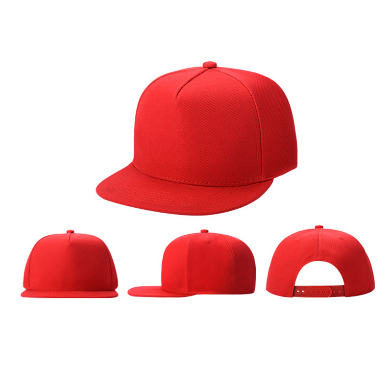 5 Panels Flat Snapback Hats Classic Flat Bill Trucker Hat 7