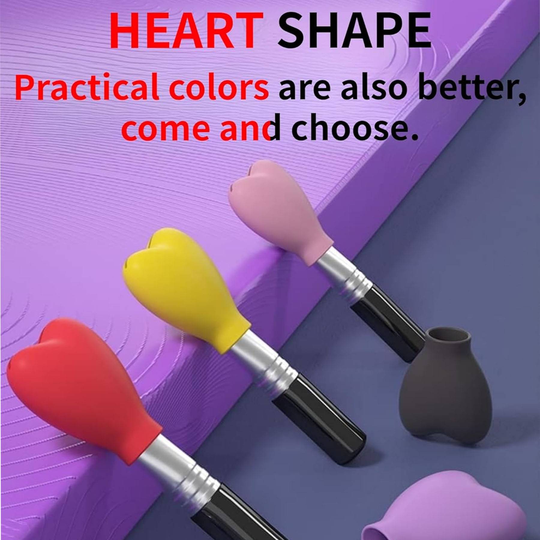 Silicone Heart Shaped Cosmetic Brush Guard Cap 13