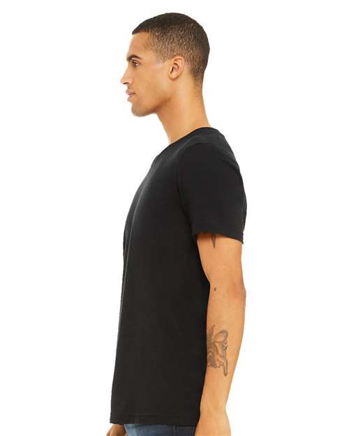 Unisex Textured Jersey V-Neck Tee - 3655 29