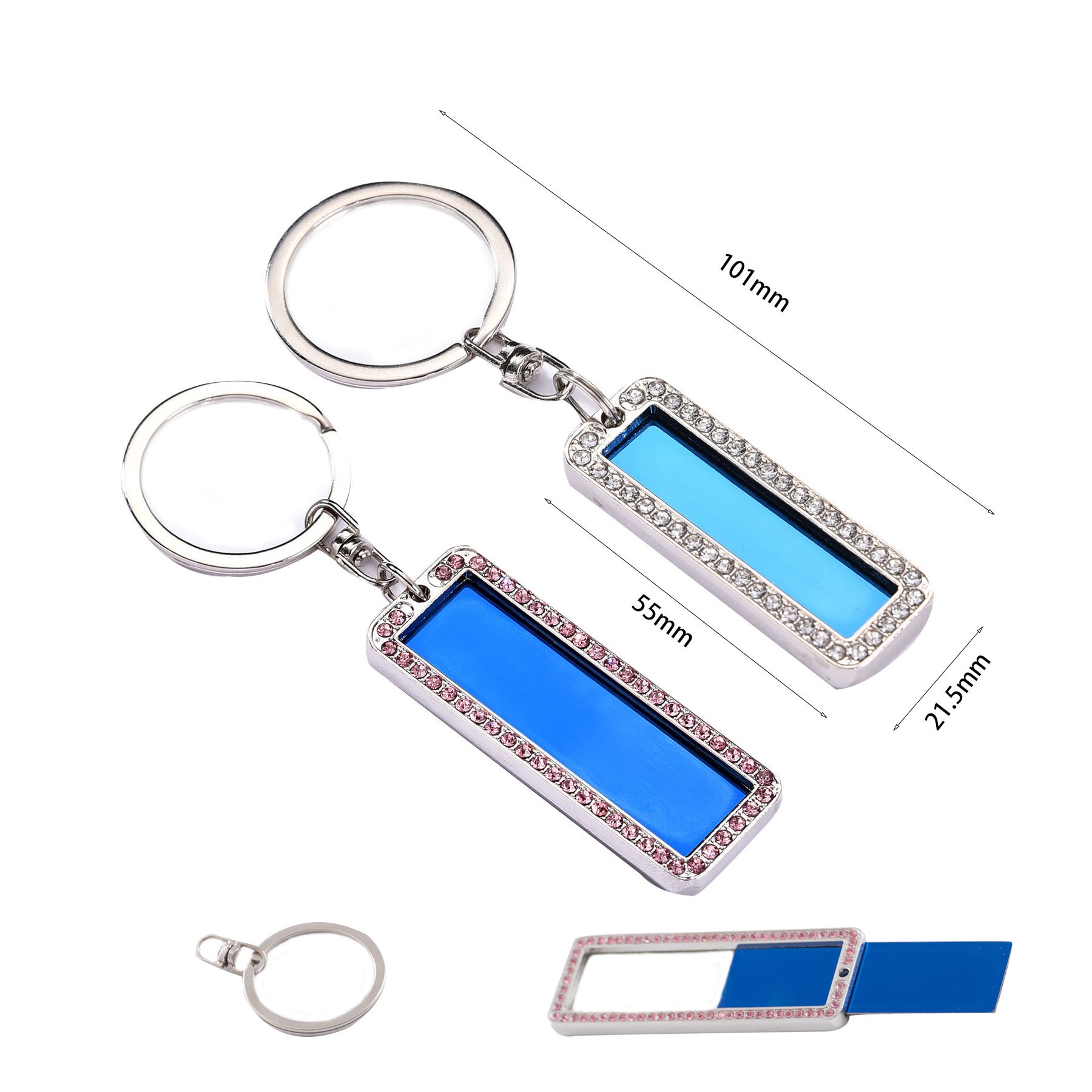 Creative Metal License Plate Keychain 1