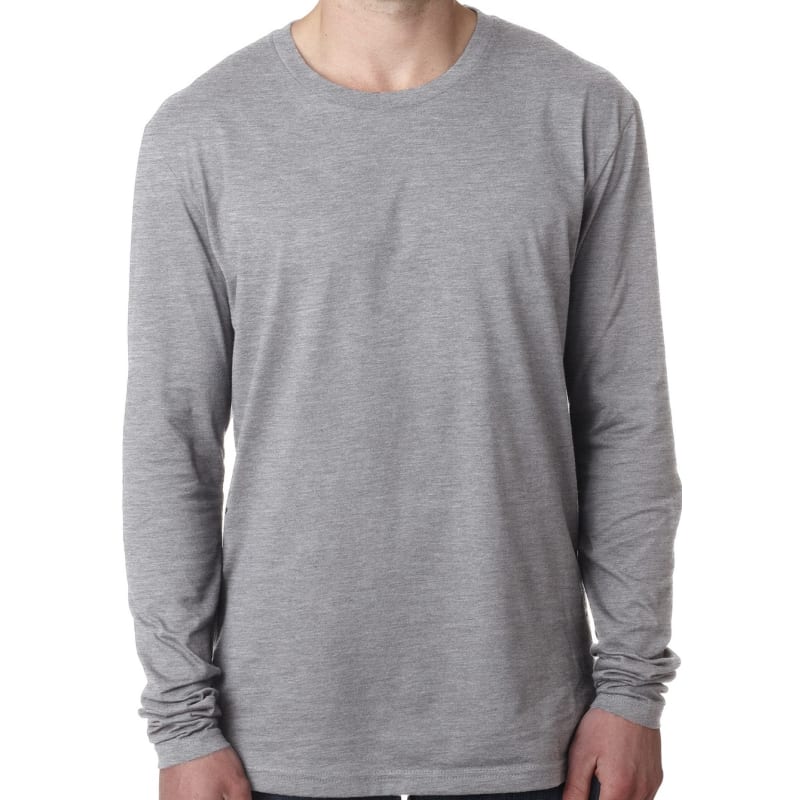 Next Level Mens Cotton Long-Sleeve Crew 7