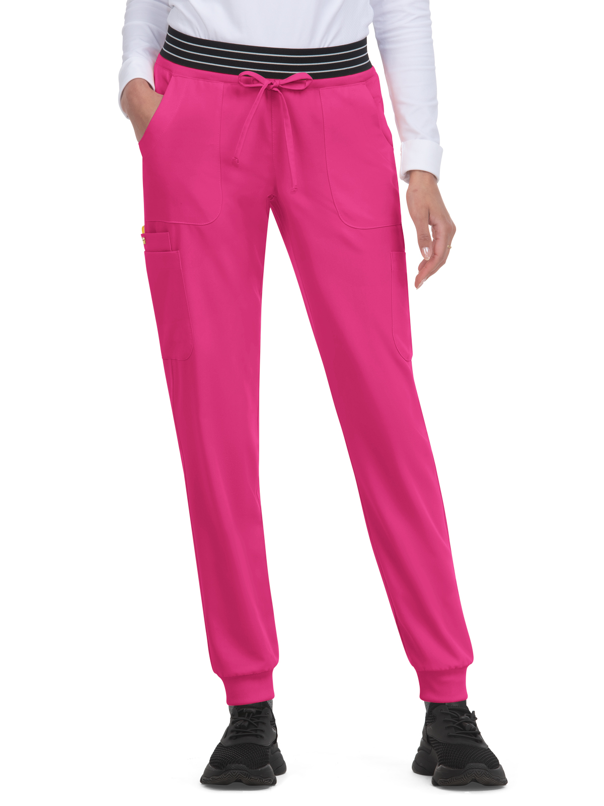 koi - Betsey Johnson - Women's Eight-Pocket Ribbed Cuff Jogger-Style Hollyhock Pant
