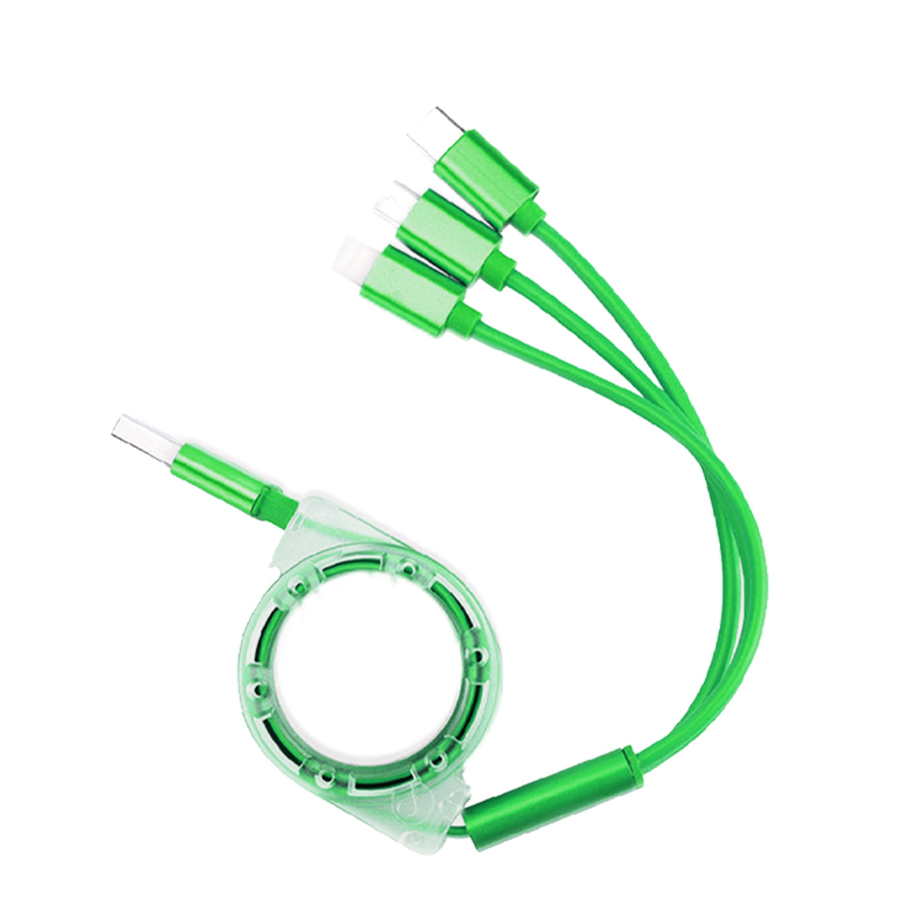 Multi Retractable Crystal Charging Cable 2