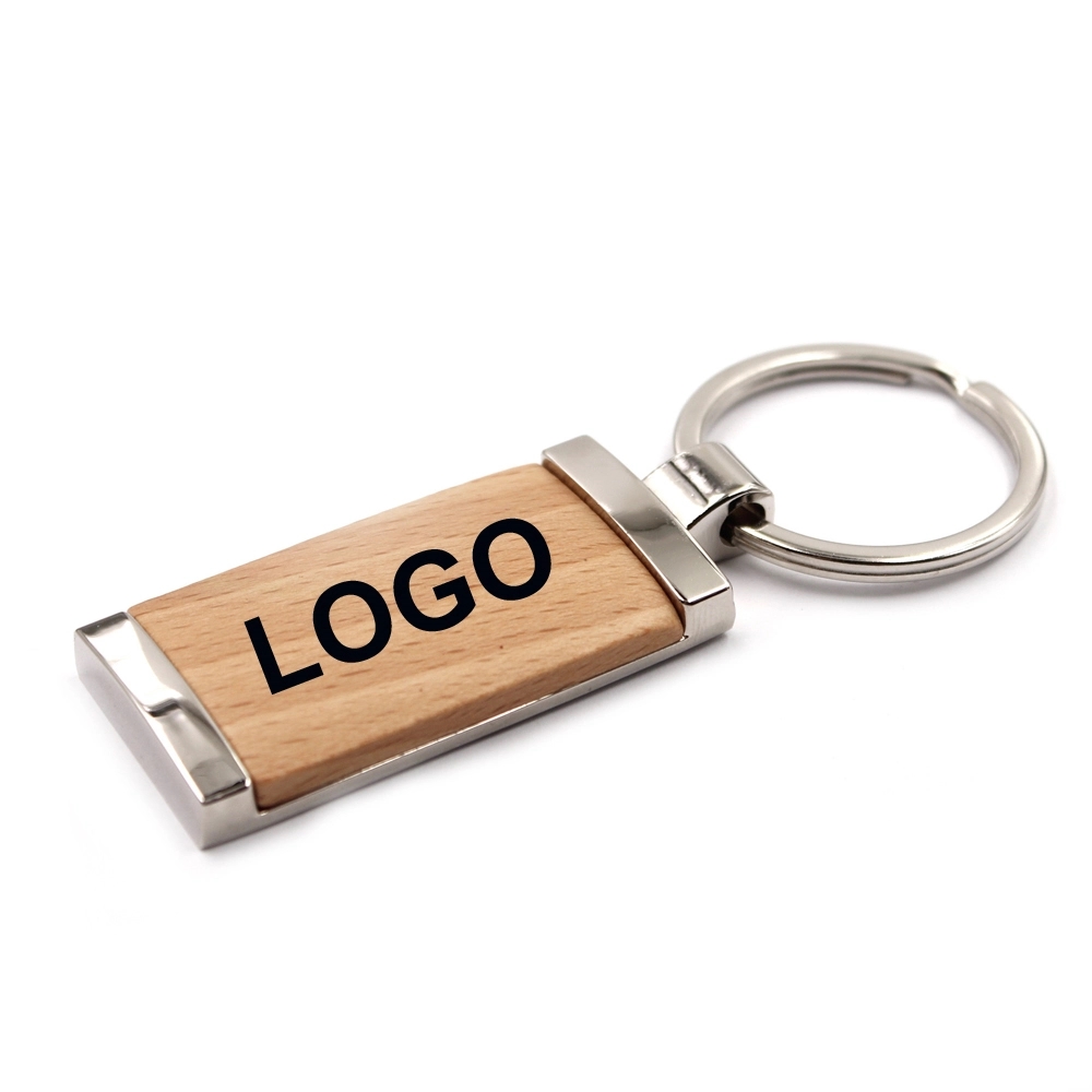 Wood Metal Key chain 2