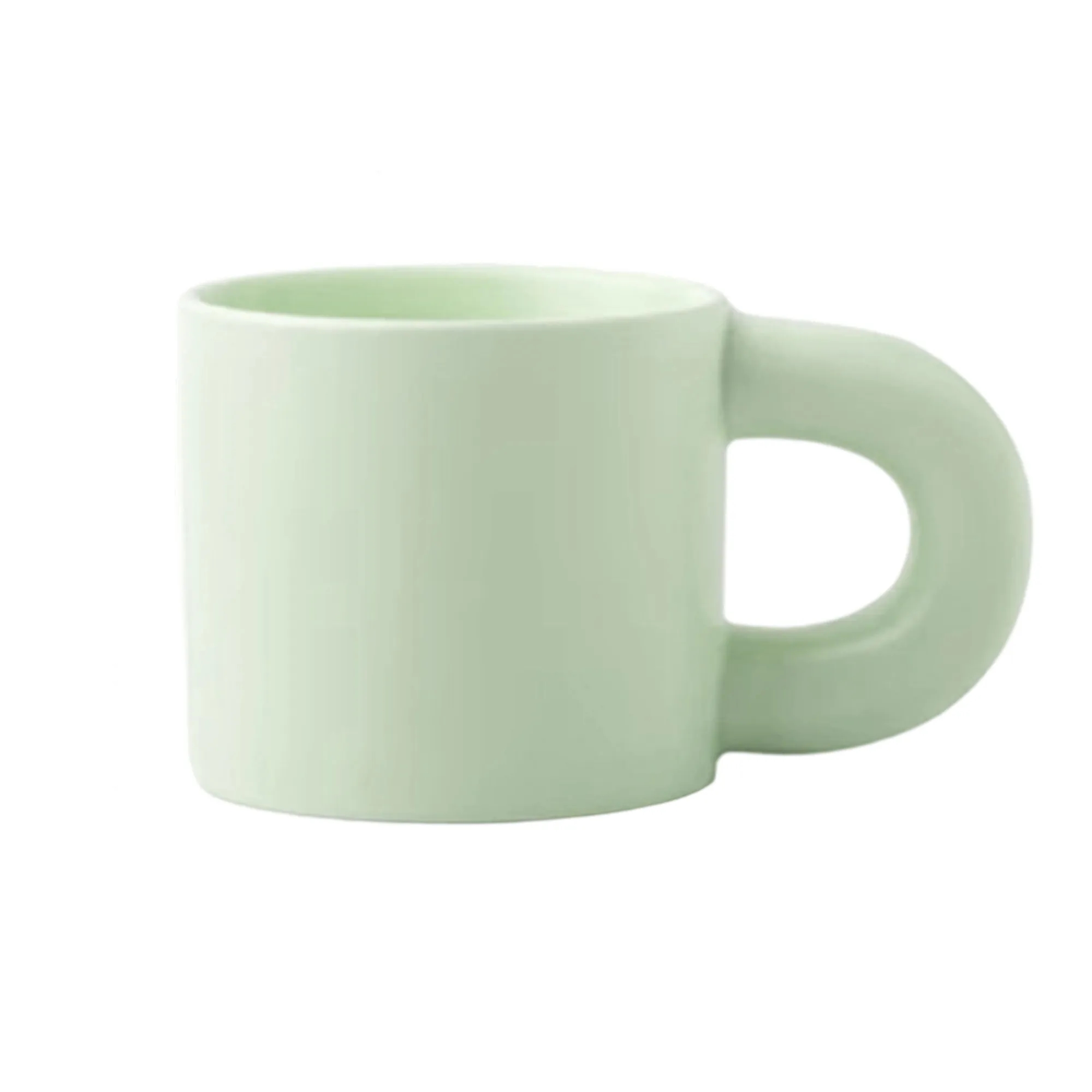 MOQ 50 11oz Chubby Ceramic Mug with Anti-Slip Base 8