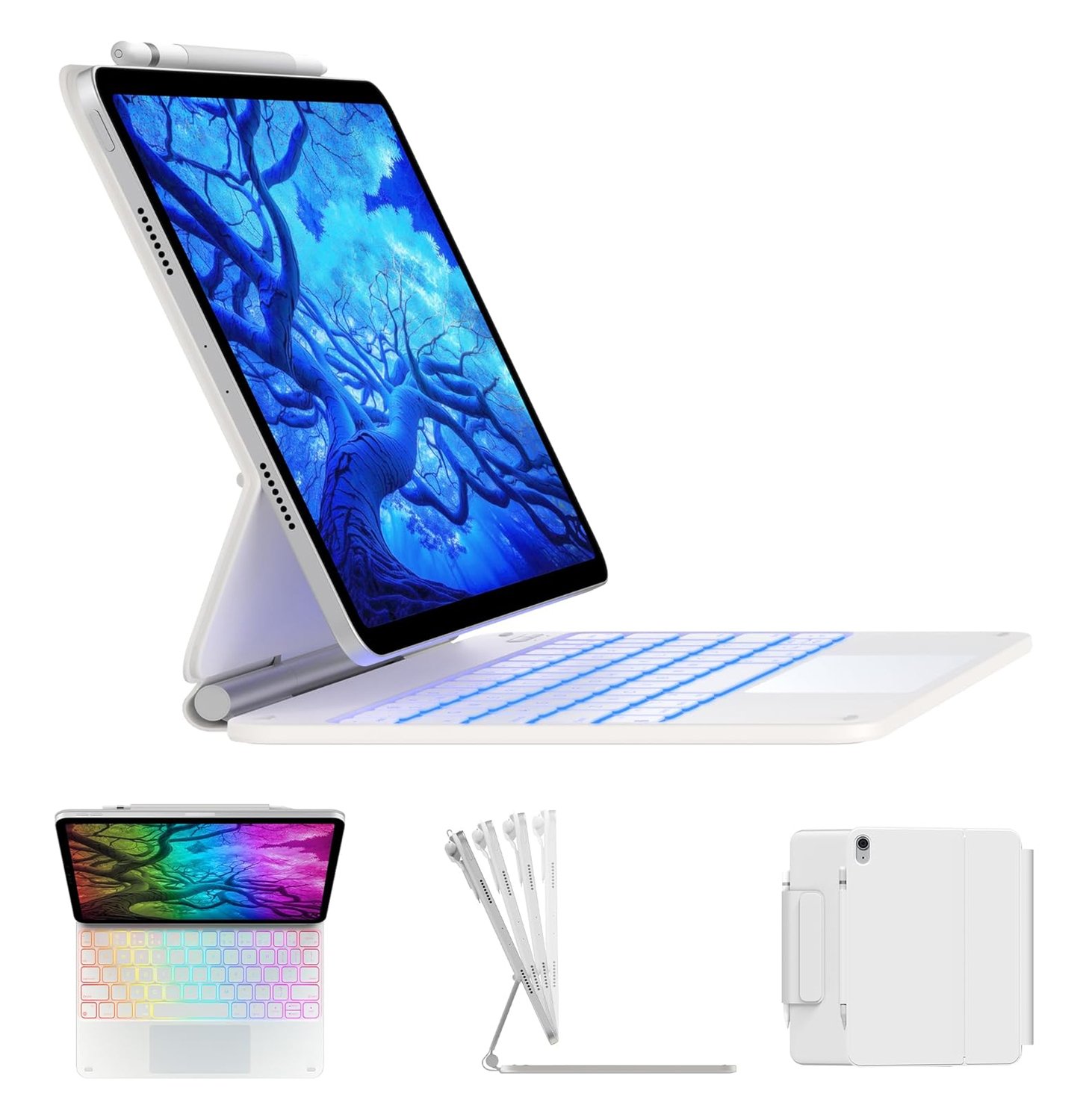 Promotek iBank® Magic Magnetic Bluetooth Keyboard Case for for iPad Air 13 inch (M2, 2024). Free Shi 2