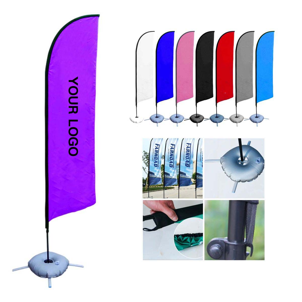 Outdoor Feather Flag for Business Promotions and Events 1