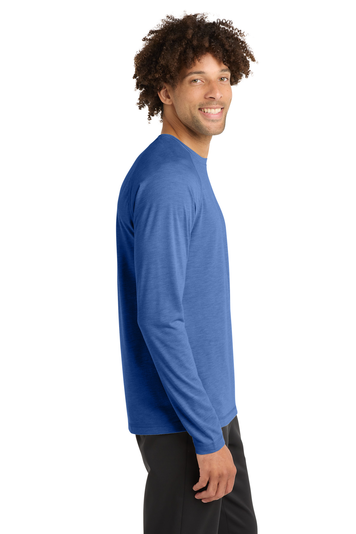 Sport-Tek PosiCharge Long Sleeve Tri-Blend Wicking Raglan Tee ST400LS 62