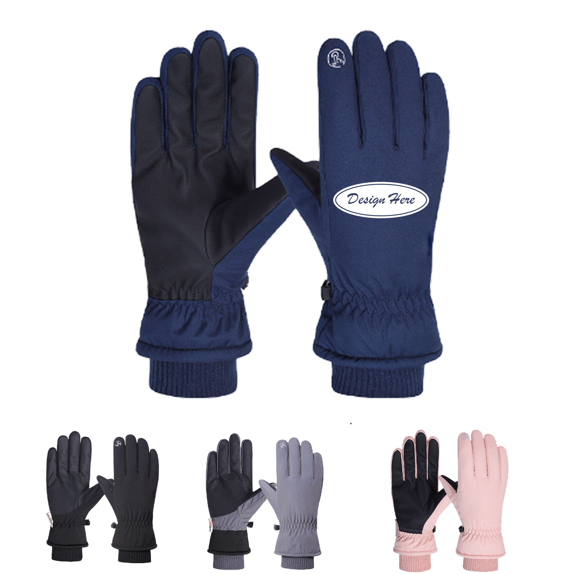 Winter Touchscreen Ski Gloves ?C Warm, Windproof & Water-Resistant 2