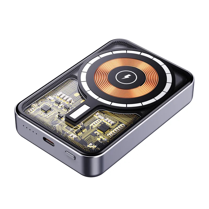 Transparent Magnetic 10000mAh Power Bank 1