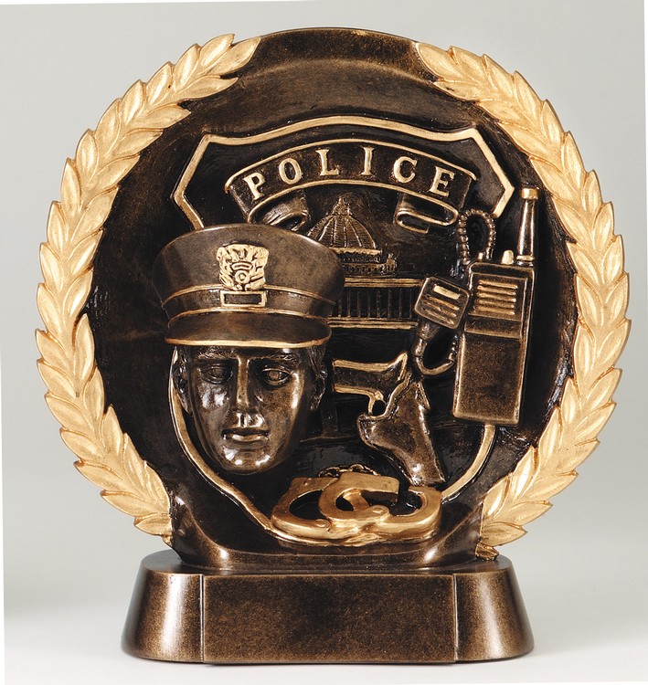 Police High Relief Circular Plate Award 2