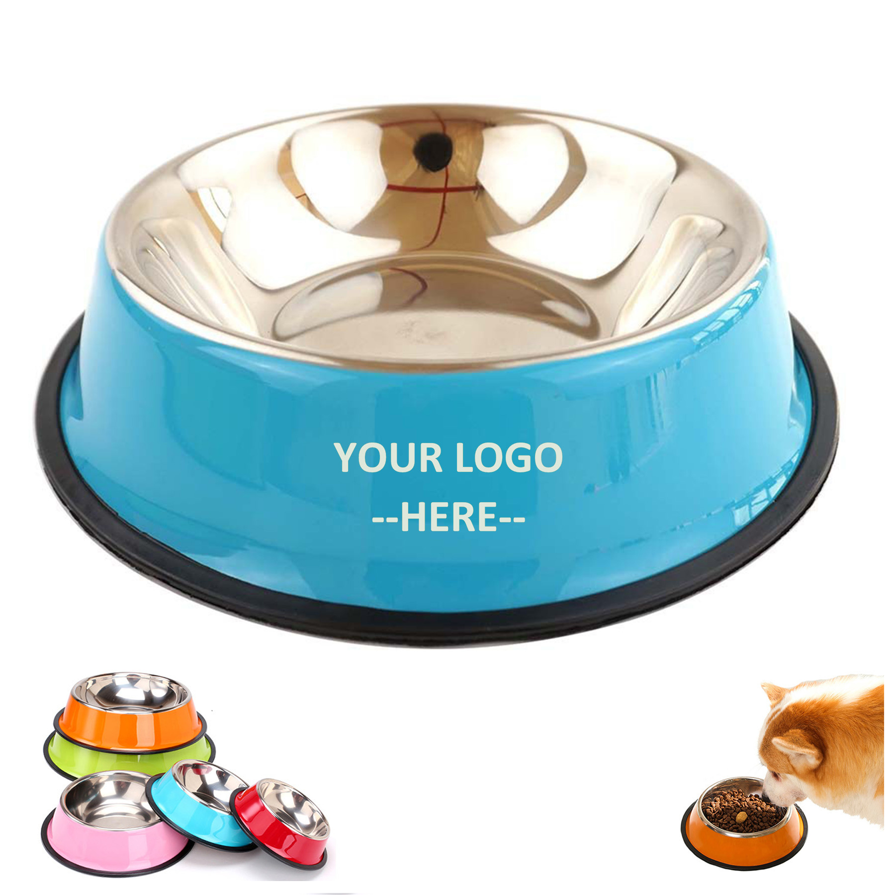 Stainless Steel Chart Layer Pet Bowl 2