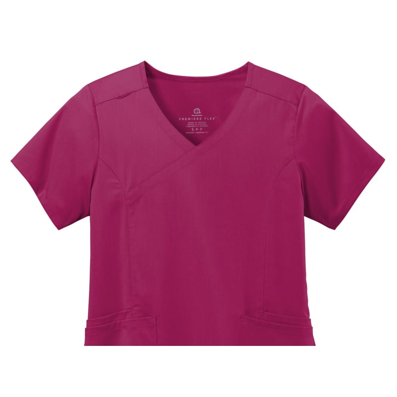WonderWink Women's Premiere Flex Mock Wrap Top 27