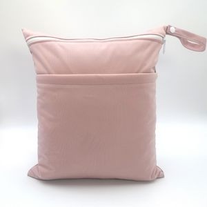 Wet Dry Bags with Two Zippered Pockets for Baby Diapers 6