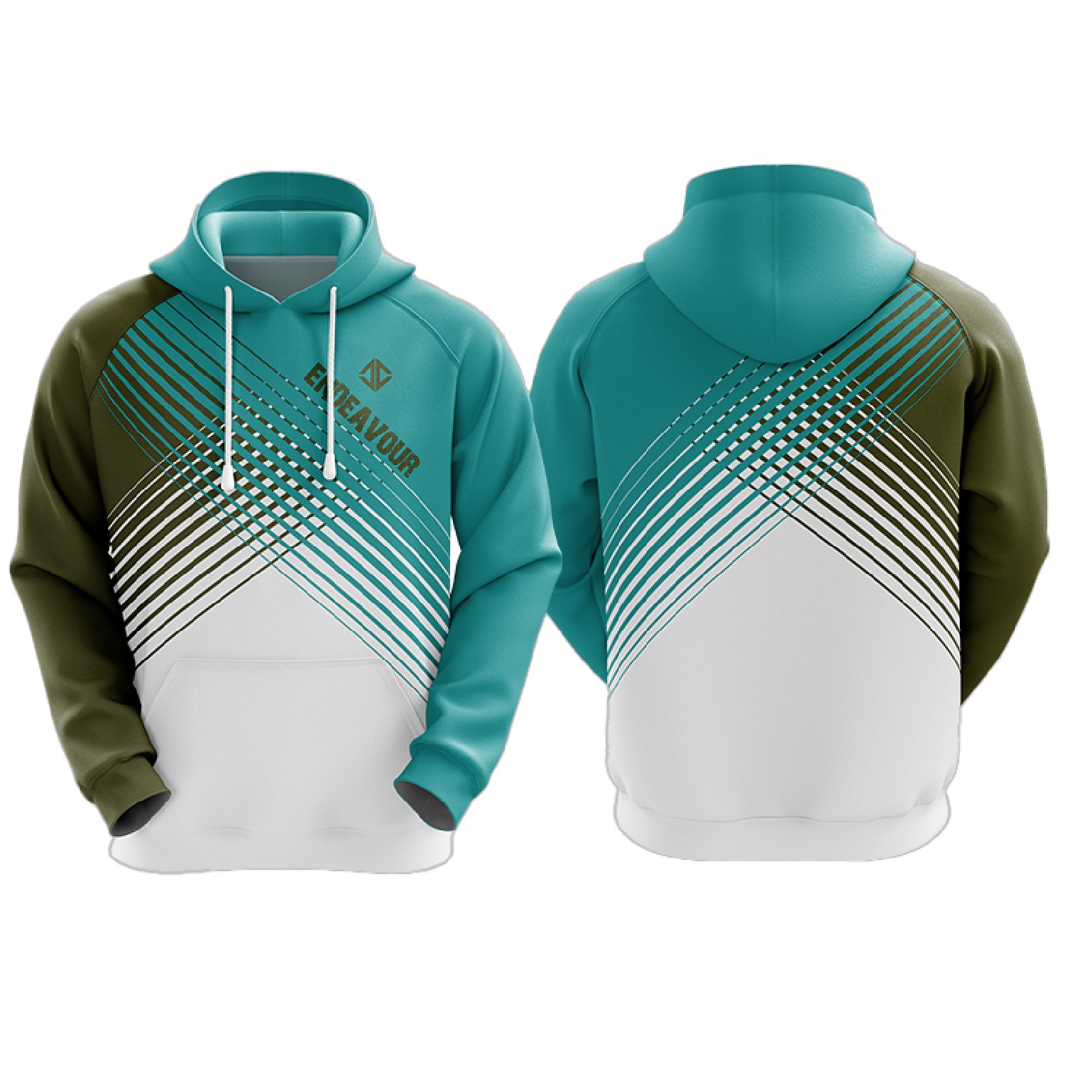 Unisex 280 GSM Spandex Interlock Fleece Half Zipper Hoodie w/ Windbreaker 2