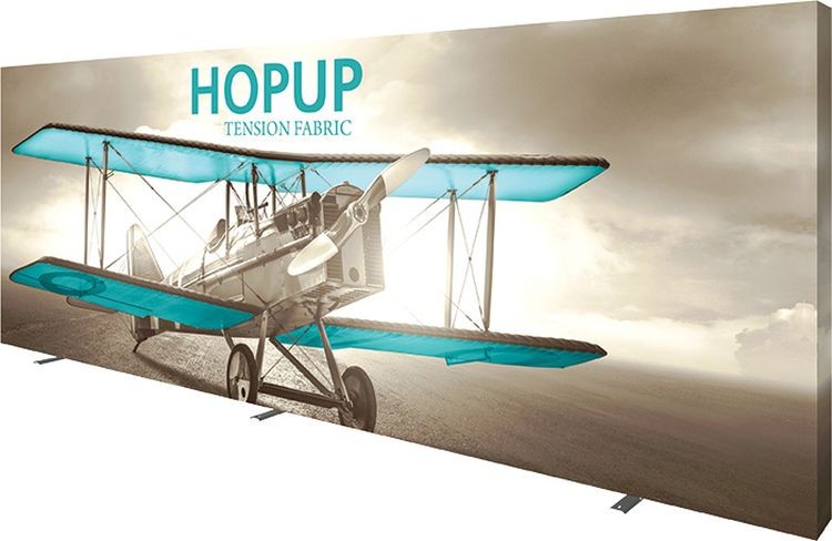 Hopup 20ft Full Height Straight Display Full Fitted Graphic