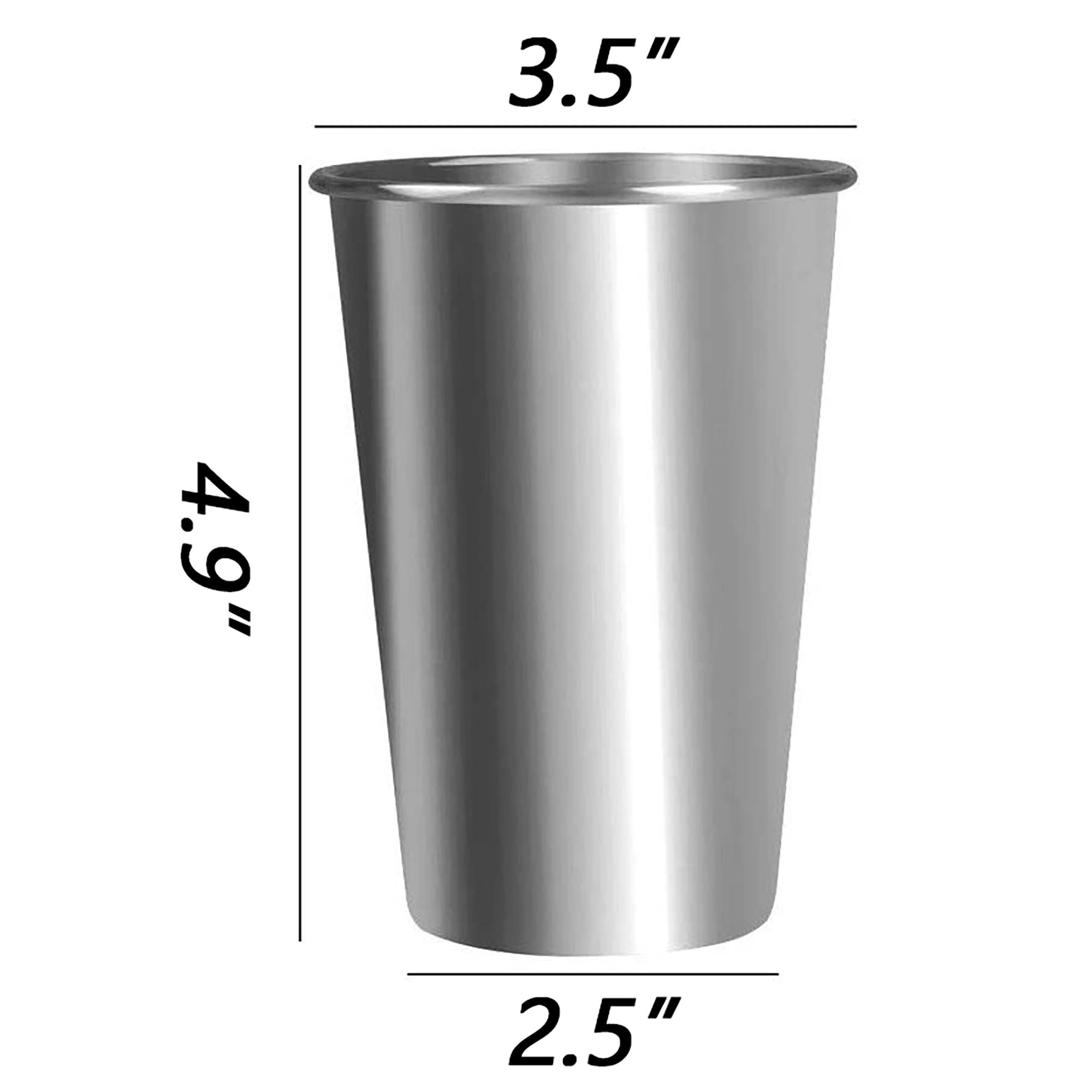 16oz Stainless Steel Cups MOQ 50PCS 5