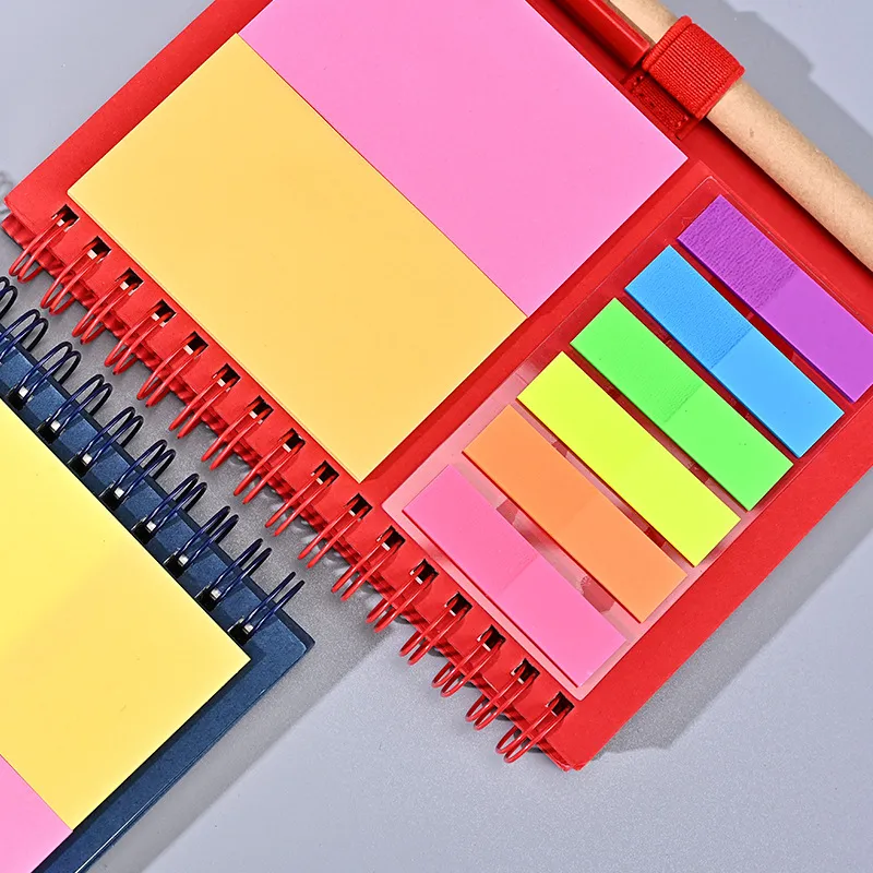 Spiral Journal w/Sticky Notes & pens in holder 4