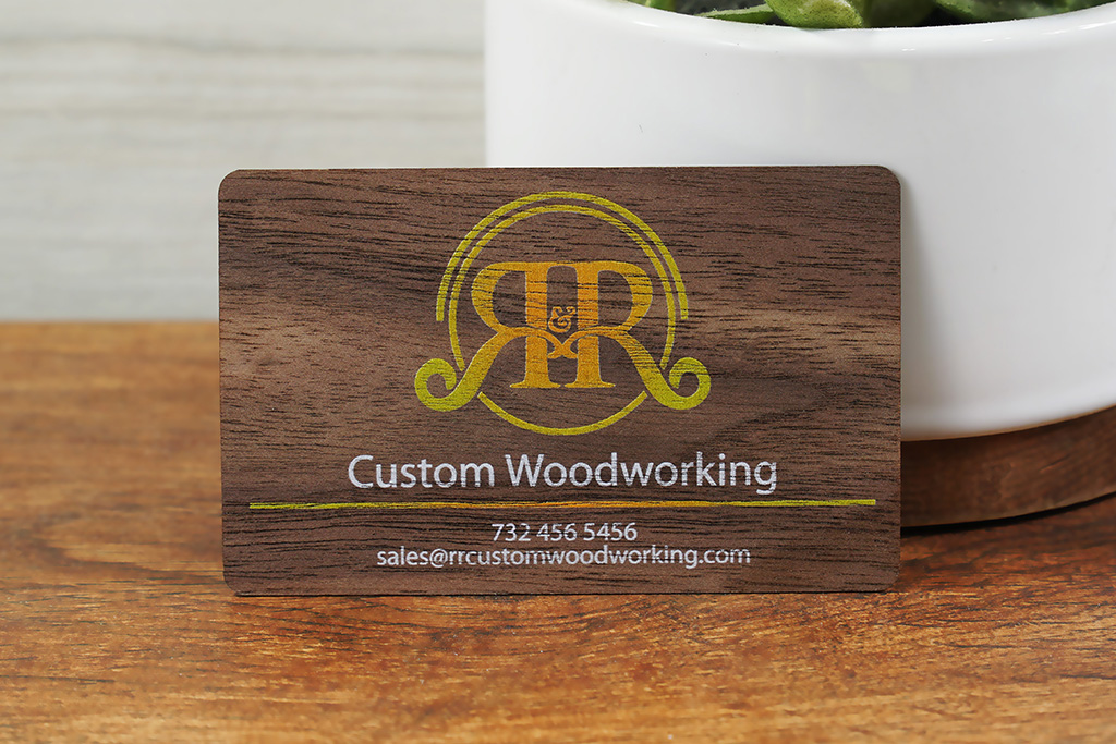 24 Hour Wood Business Cards 50