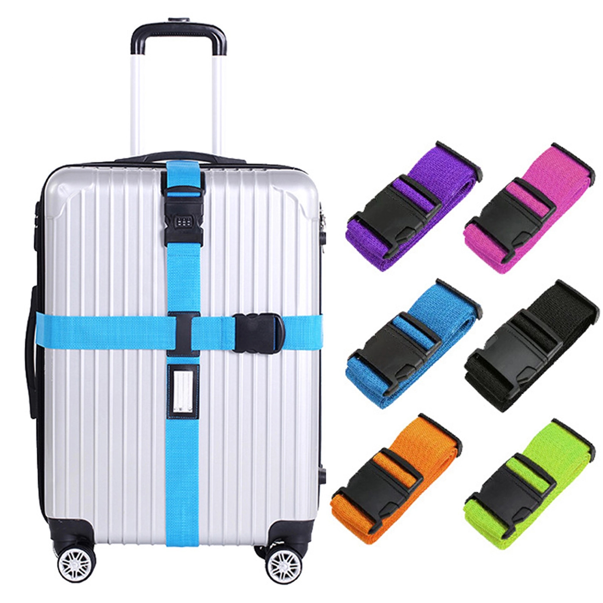 Combination Lock Cross Luggage Strap 2