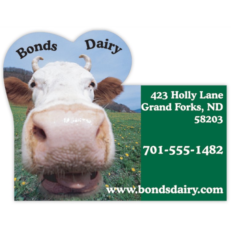 Vinyl Label (2.125" x 2.875") Rectangle w/Heart