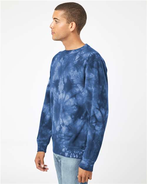 Unisex Midweight Tie-Dyed Crewneck Sweatshirt - PRM3500TD 41