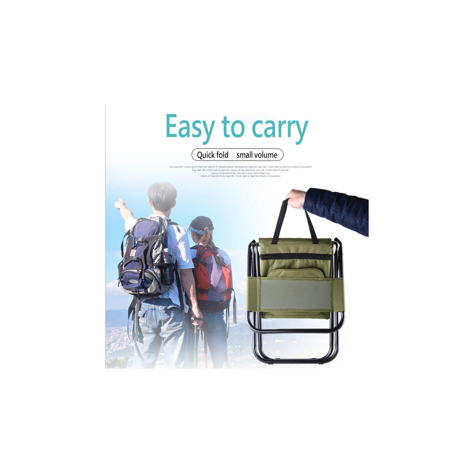 Folding Chair with Cooler Bag 3