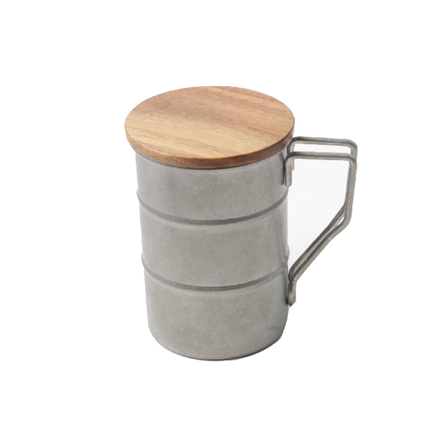 13oz 304 stainless steel outdoor mug with wood handle 3