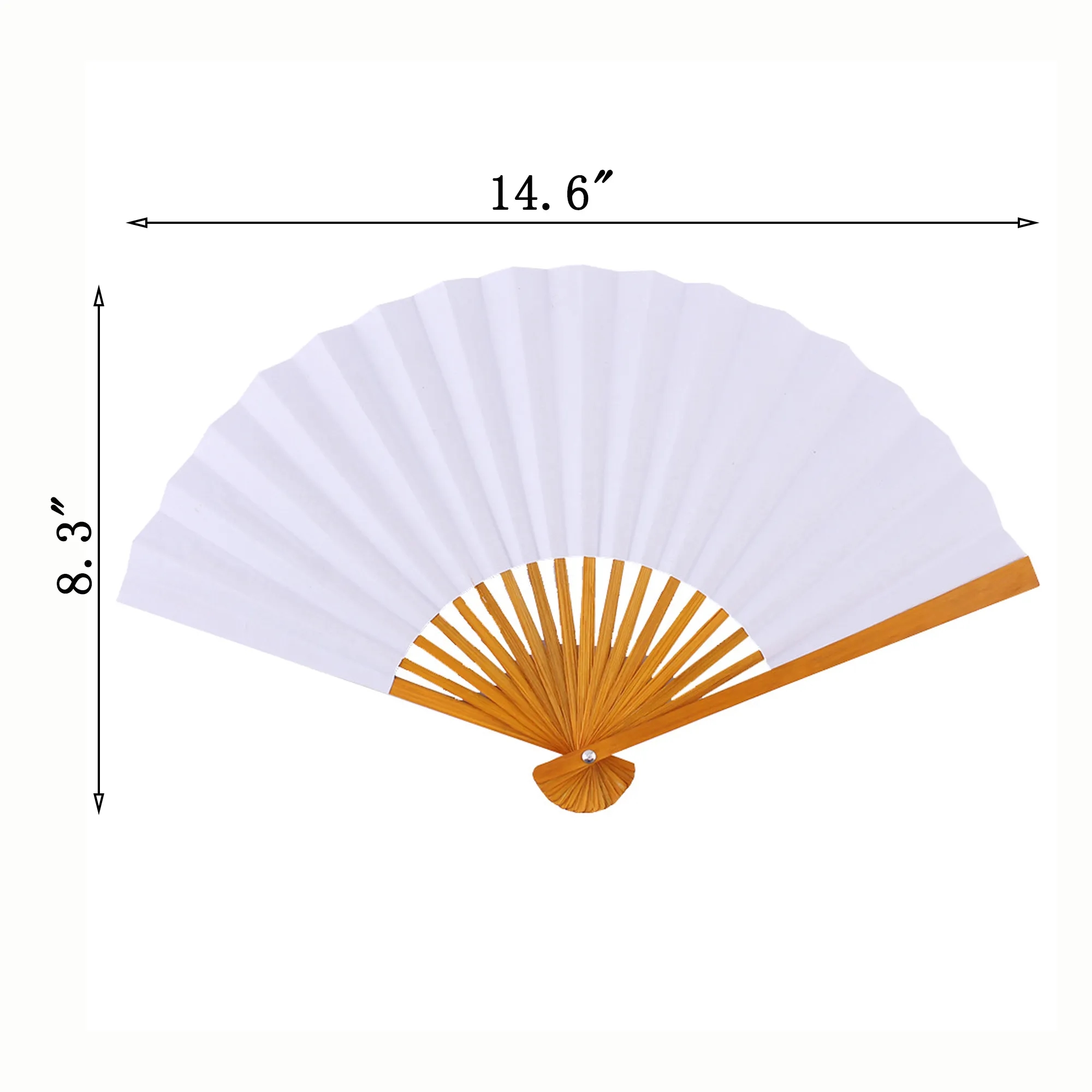 Bamboo Folding Paper Fan 11