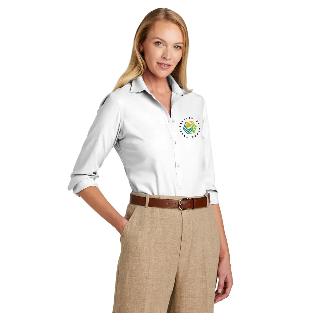 Brooks Brothers(R) Women's Wrinkle-Free Stretch Nailhead Shirt 6
