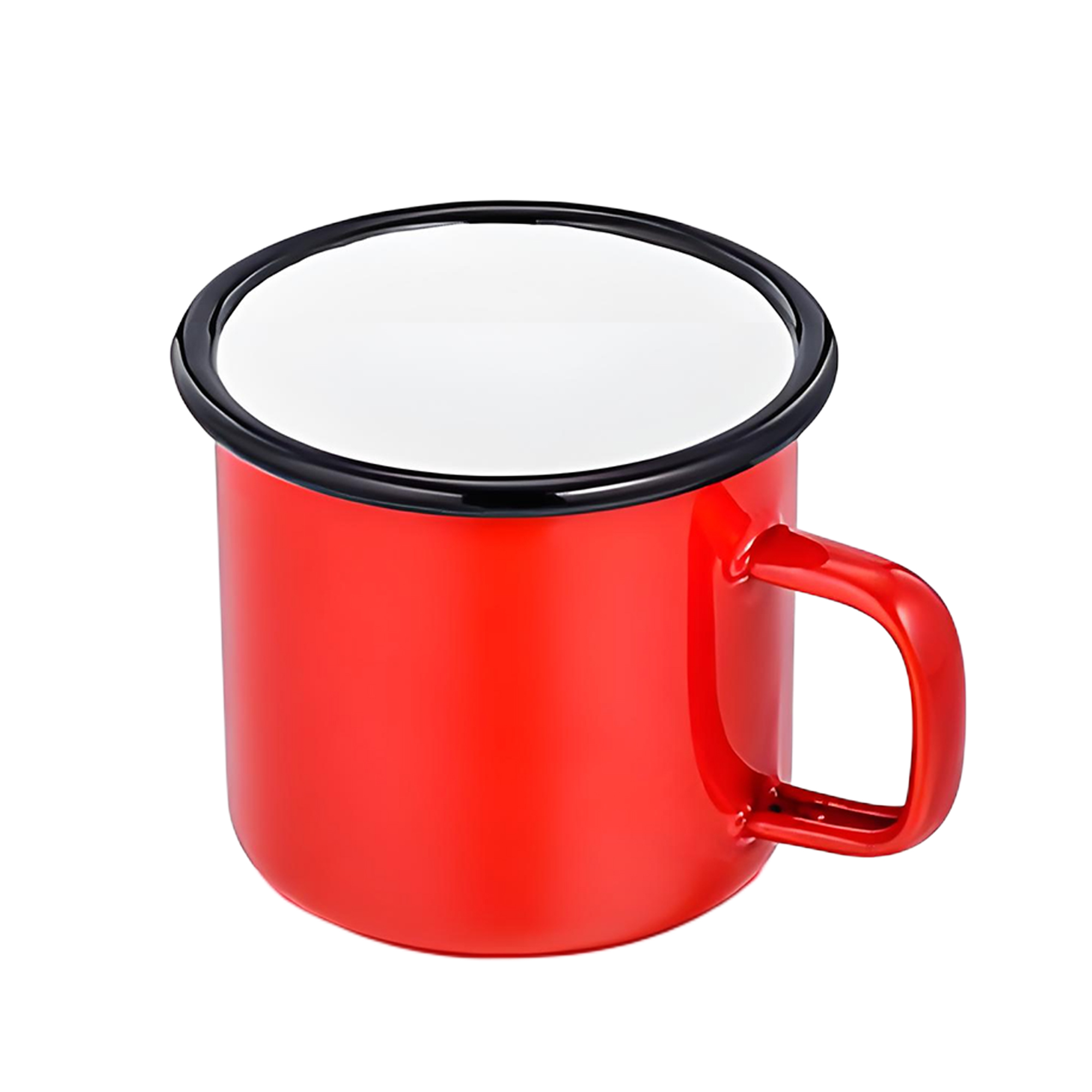 10oz White Ceramic Coffee Mug 2