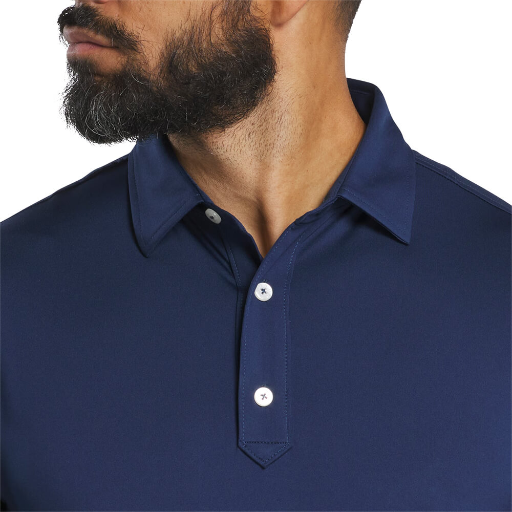 Footjoy Men Solid Lisle Set on Placket 13