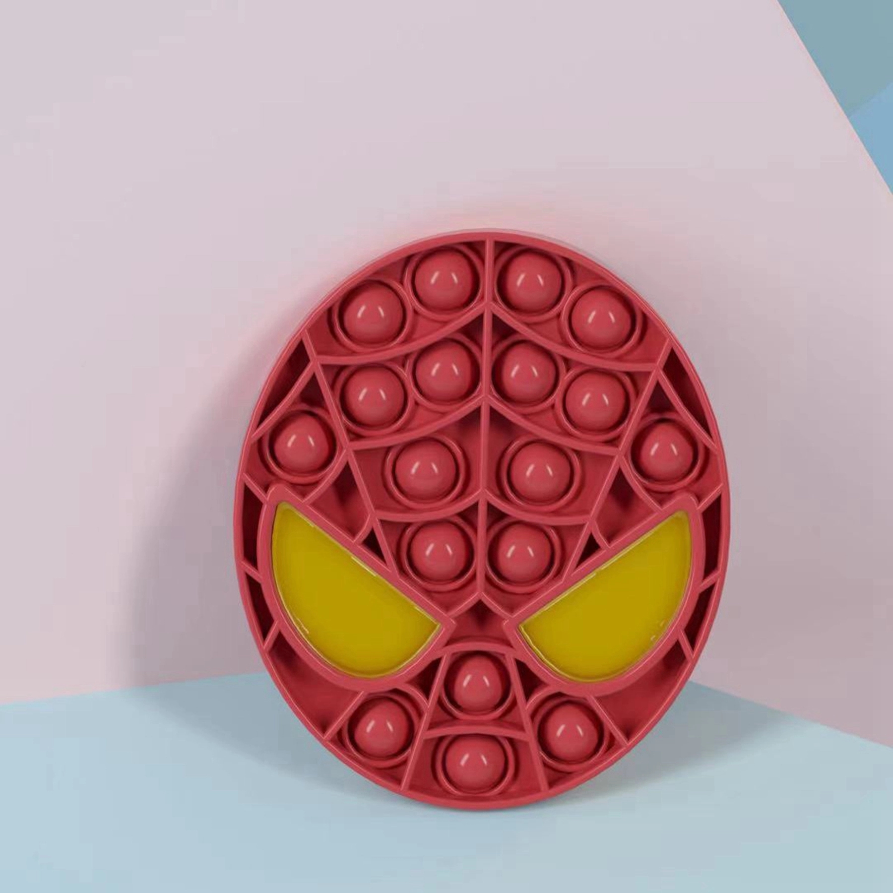 Super Man Shape Push Pop Bubble Ball Toy 2