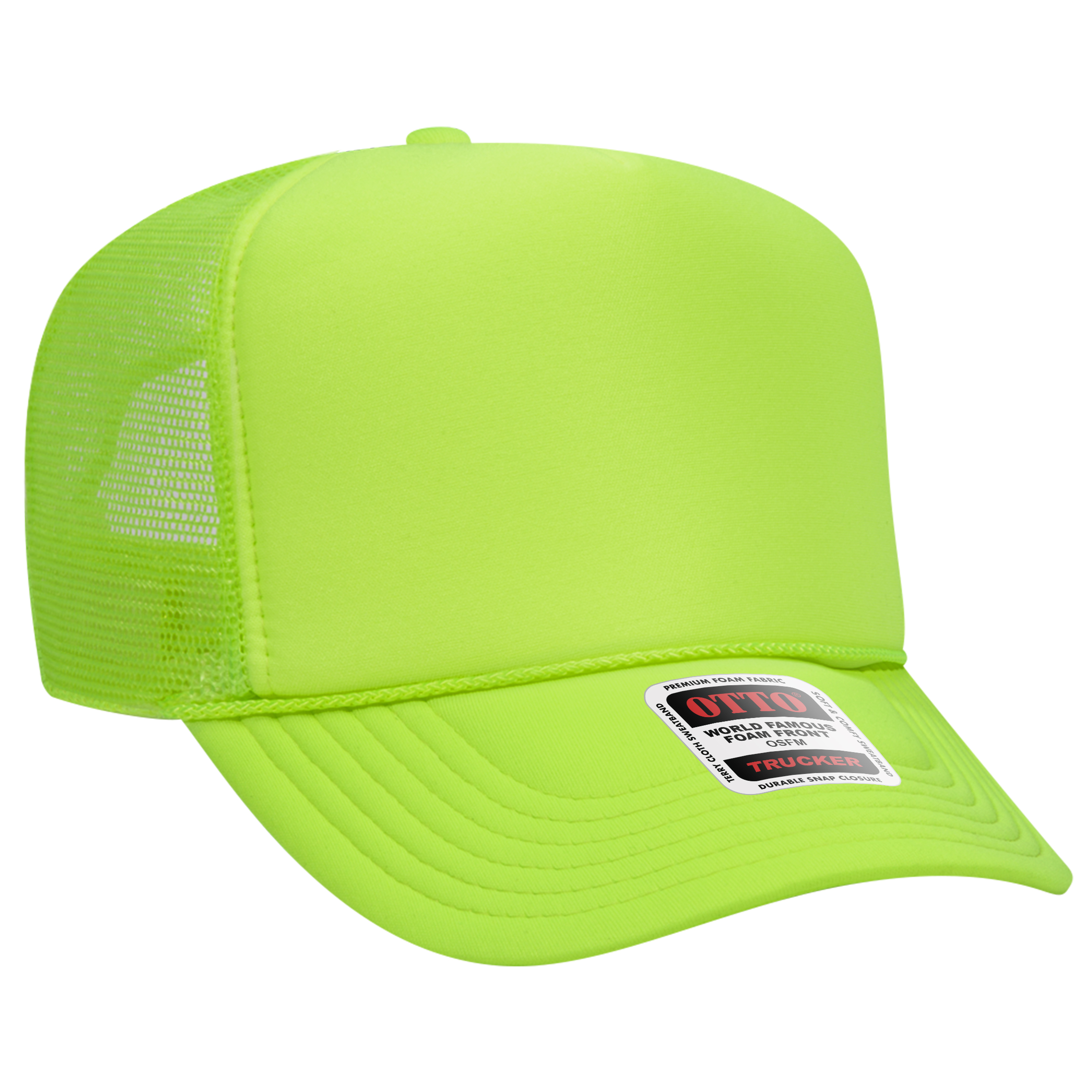 OTTO CAP® 5 Panel High Crown Mesh Back Trucker Hat 51