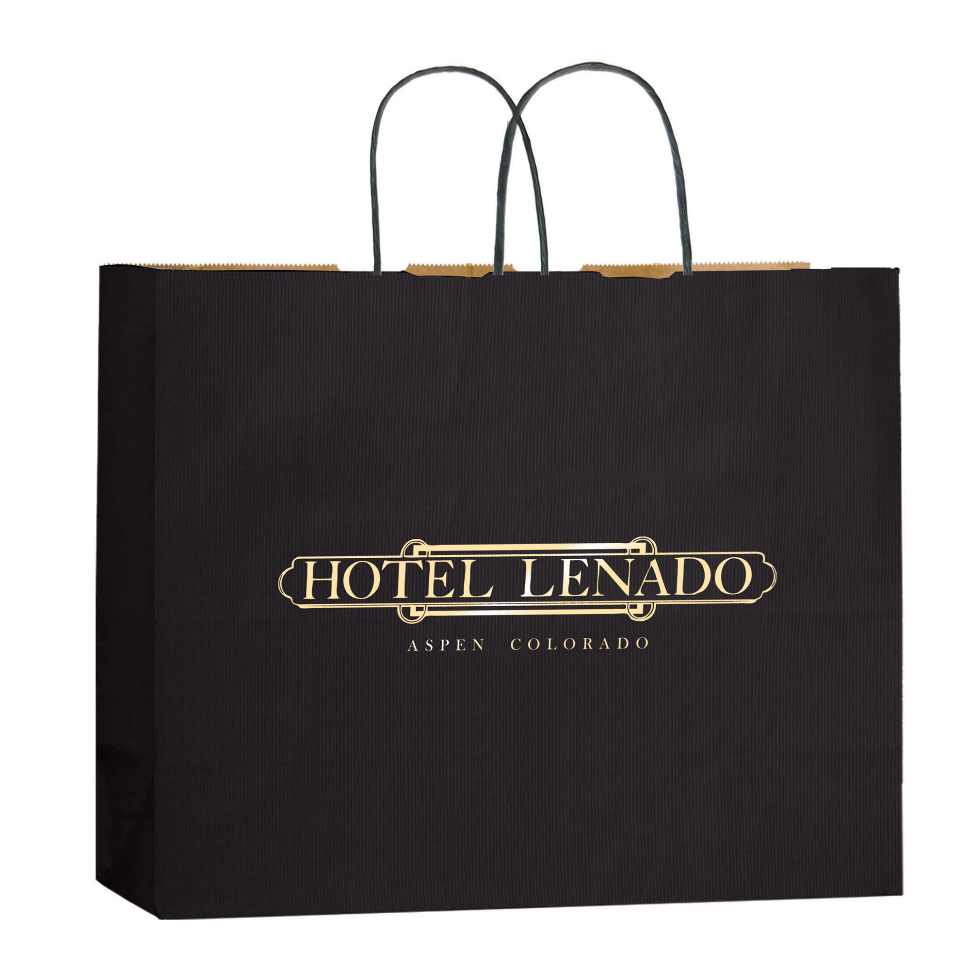 Matte Color Paper Shopper with Twisted Paper Handles 18