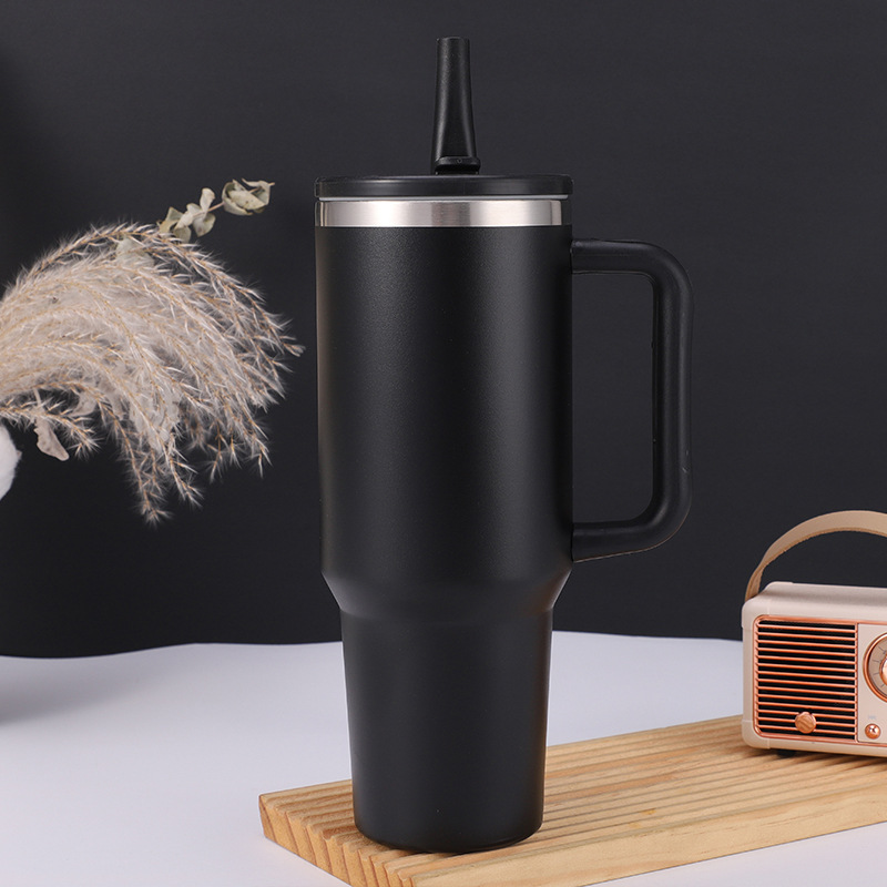 40oz 304 Steel Recycled Travel Tumbler with Straw 6
