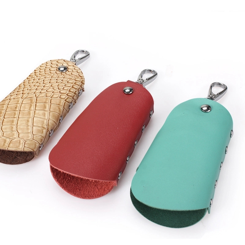 Pocket Size Genuine Leather Car Key Case 2