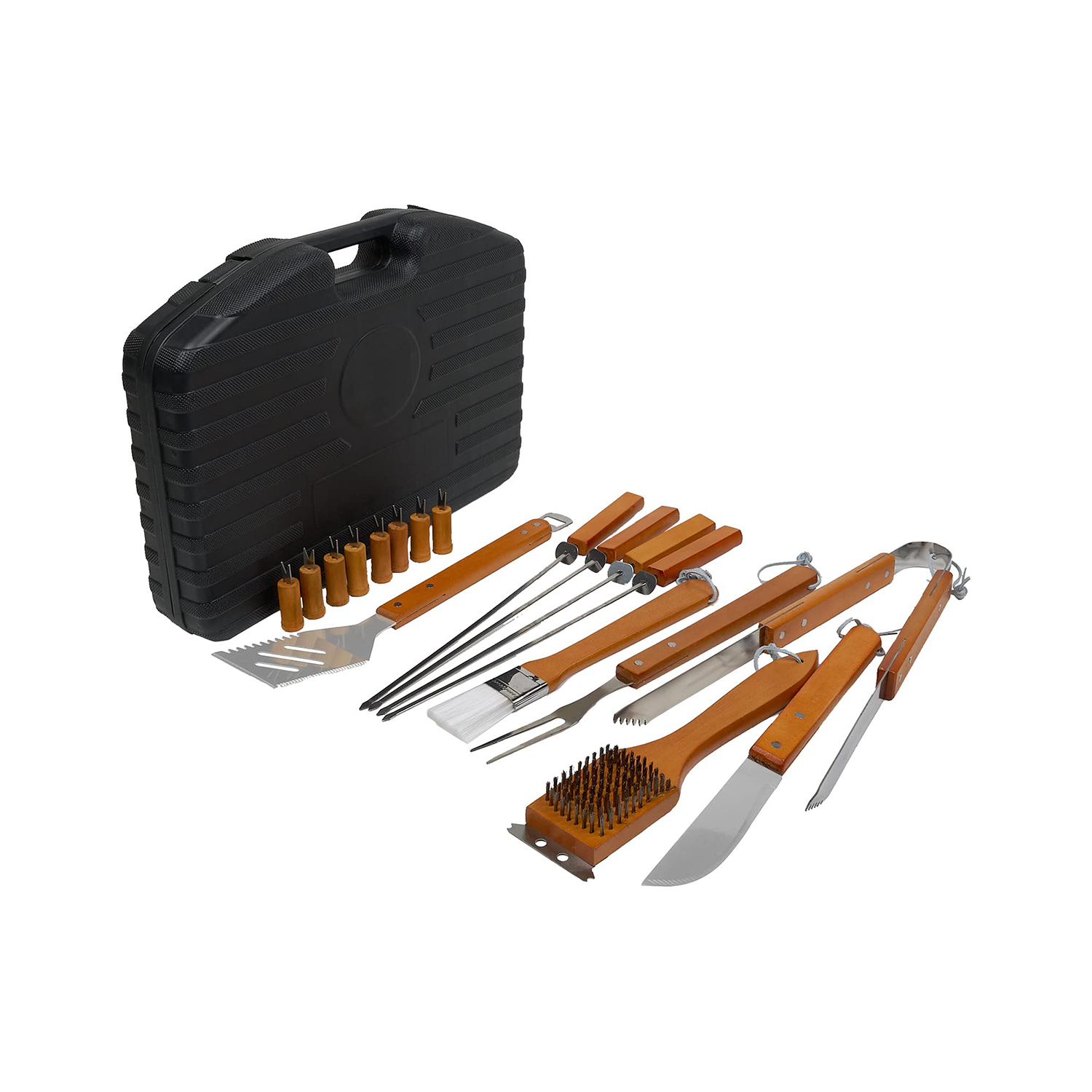18Pcs Barbecue Set w/ Storage Case 6