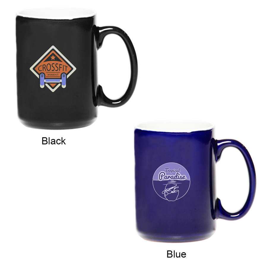 15 oz. El Grande Two-Tone Glossy Coffee Mug 6
