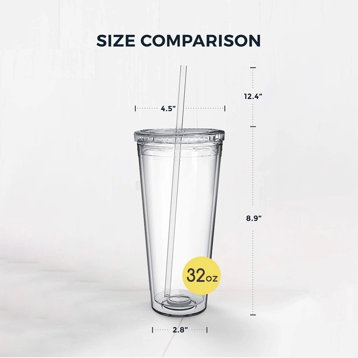 32 Oz Insulated Travel Tumblers Double Wall Acrylic 4