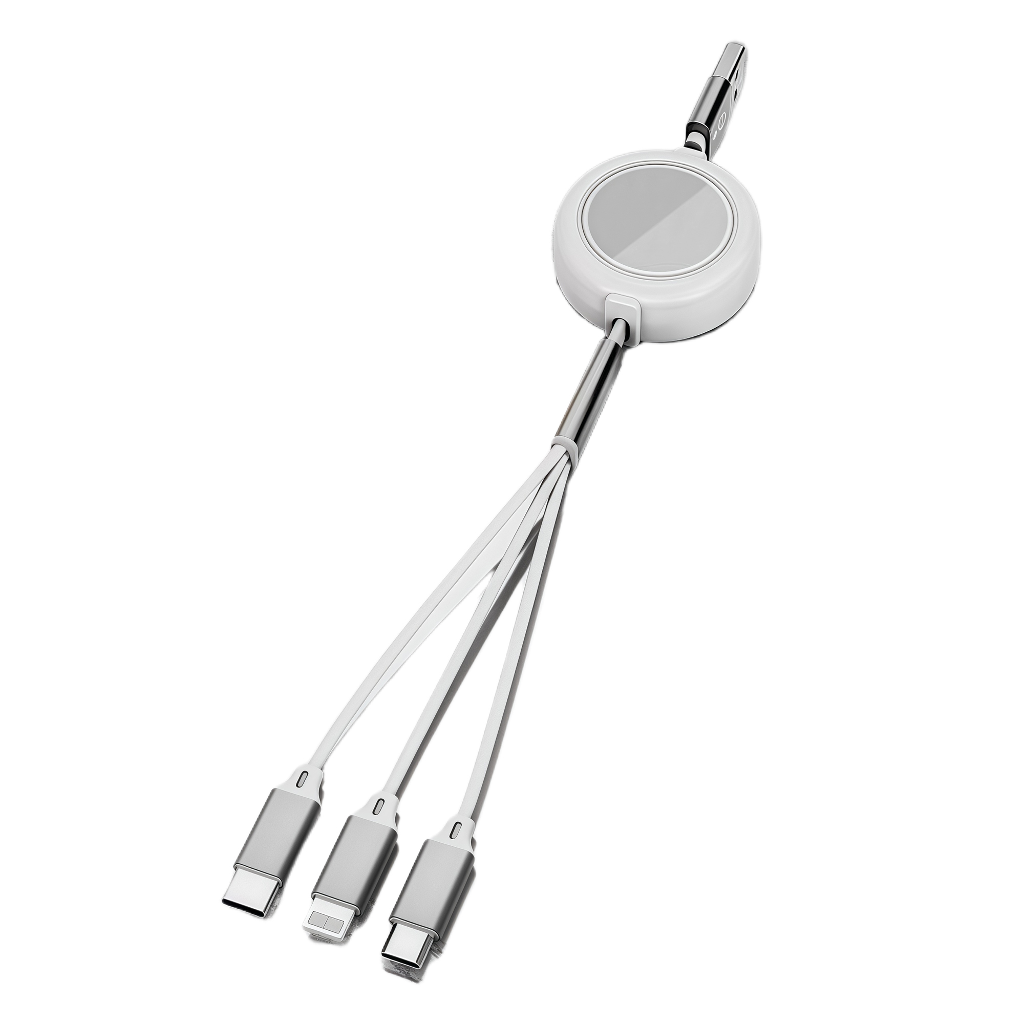 Retractable 3-in-1 Charging Cable with Fast Charge, Durable and Flexible Triple USB Cord 6