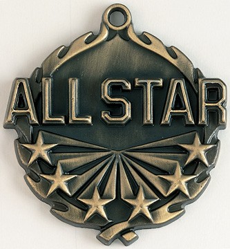 All-Star Wreath Medal, 1 3/4" 2