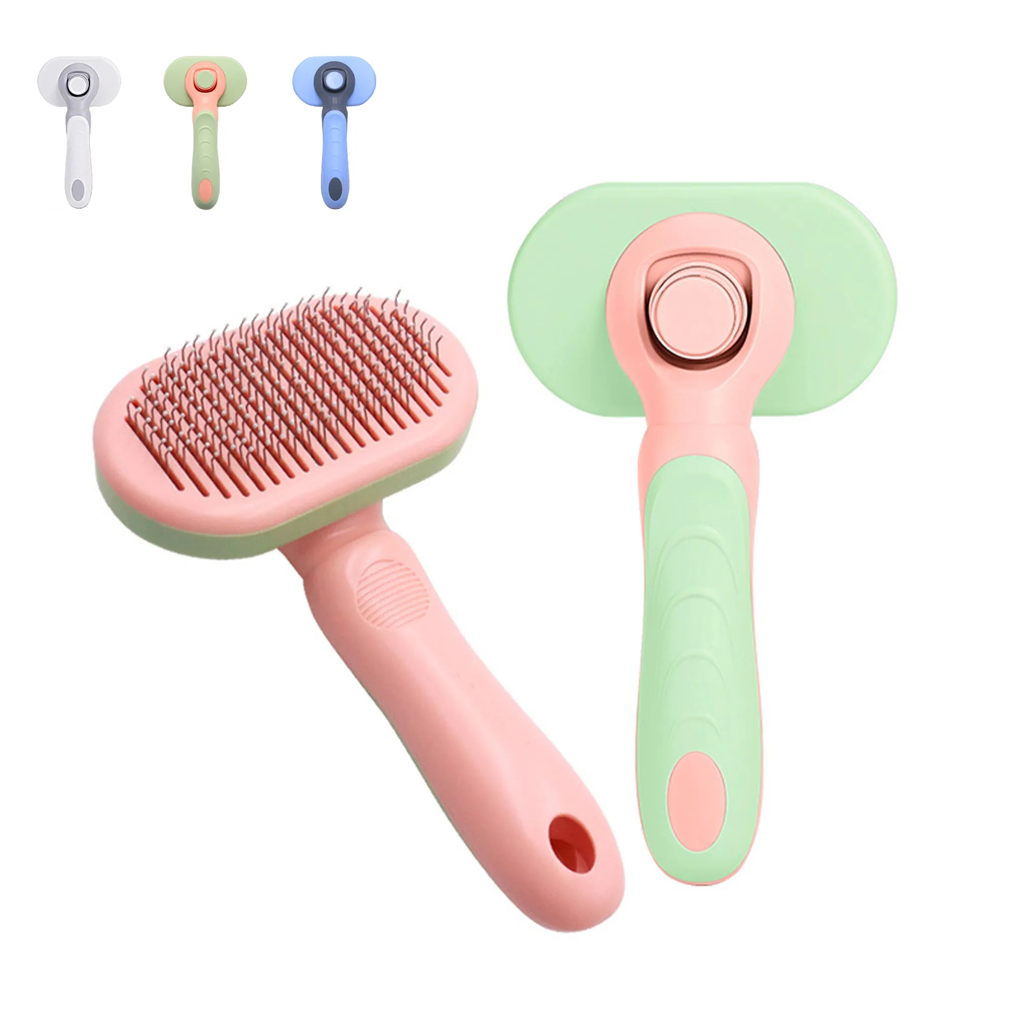 Pet Self Cleaning Slicker Brush 3