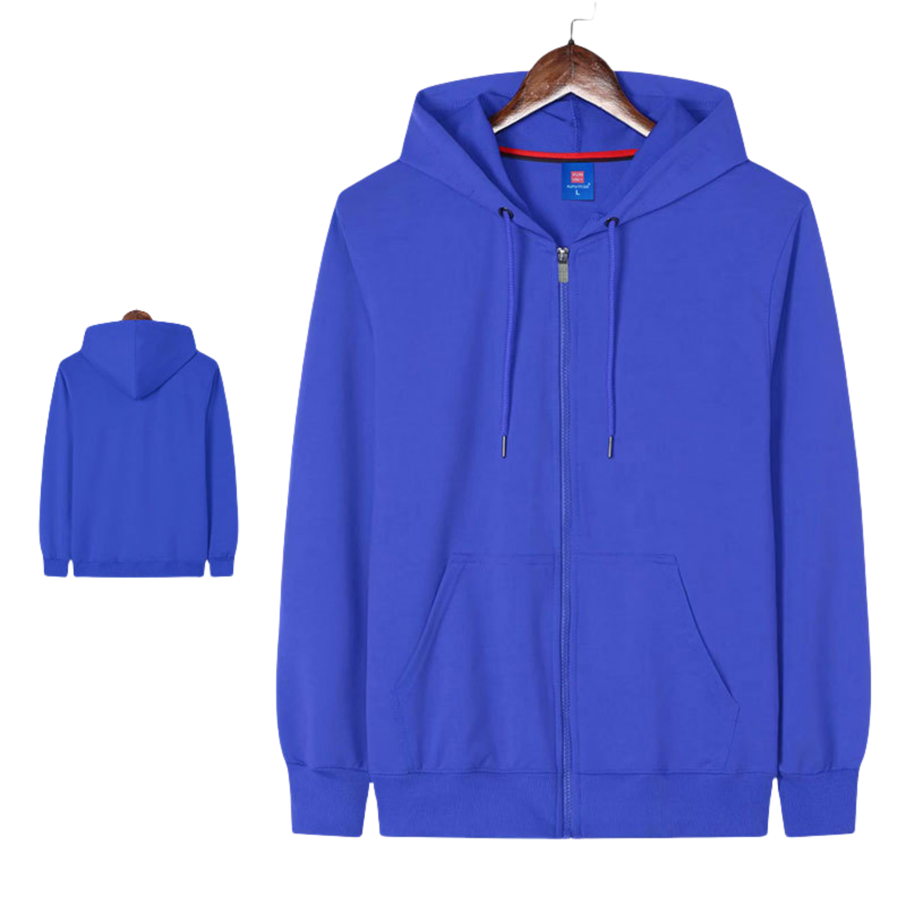 Full Zip cotton Pullover drawstring hooded Loose Fit hoodie, custom hoodie or sweatshirt with logo imprint 4